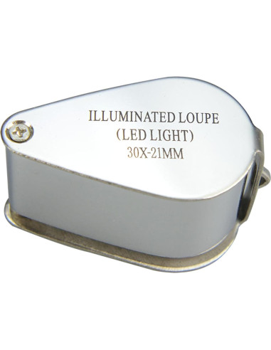 Lupa de Joyero Pineapple 30X con Luz LED y Estuche