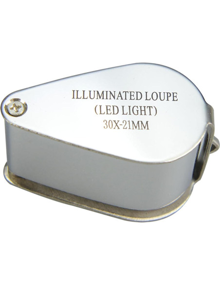 Lupa de Joyero Pineapple 30X con Luz LED y Estuche