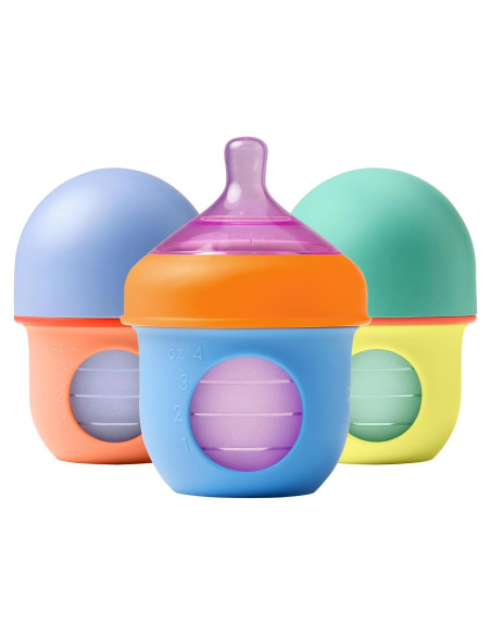 Boon Nursh Botellas Anticólicos de Silicona - 3 Unidades 113g