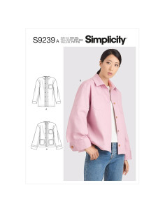 Patrón de Costura Chaqueta Dama Simplicidad S9239 Tallas XXS-XXL