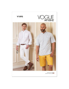 Patrón de Costura Camisa y Pantalones Vogue V1895 Tallas 34-40