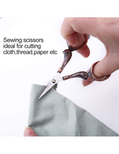 Tijeras de Costura Vintage NOTIONSLAND Cobre 20 cm