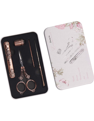 Tijeras de Costura Vintage NOTIONSLAND Cobre 20 cm