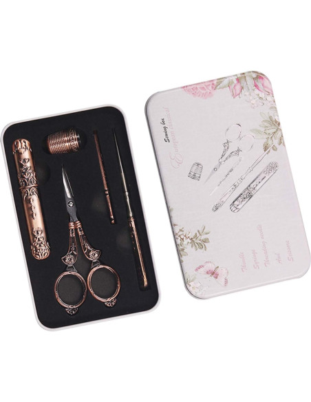 Tijeras de Costura Vintage NOTIONSLAND Cobre 20 cm