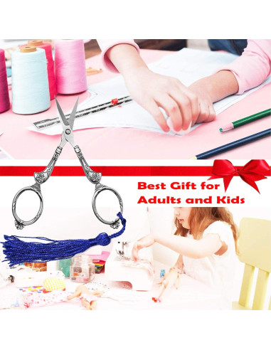 Tijeras de Costura Vintage NOTIONSLAND Cobre 20 cm