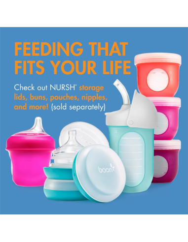 Boon Nursh Botellas Anticólicos de Silicona - 3 Unidades 113g