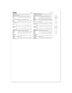 Patrón de Costura Mono Mujer Simplicidad S9822 Tallas 18-26 2