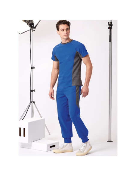 Patrón de Costura Nuevo Look Suéter y Joggers Hombre S-XXL