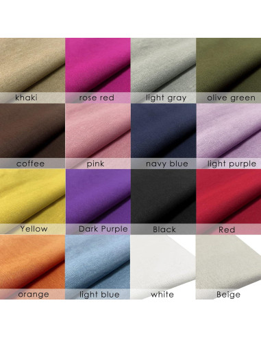 16 Piezas Tela de Lino para Bordado LOVOUS 48x48 cm