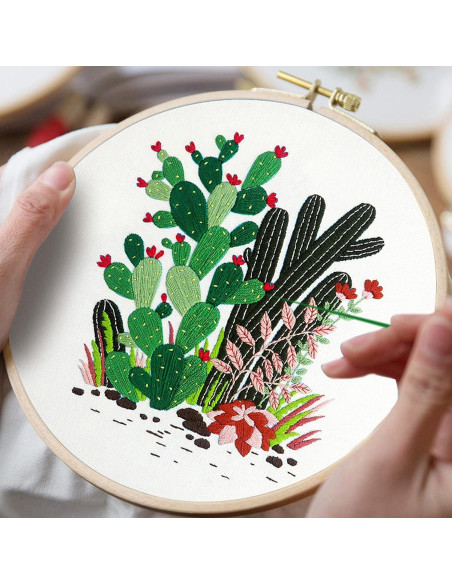 16 Piezas Tela de Lino para Bordado LOVOUS 48x48 cm