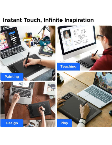 Tableta de Dibujo Gráfico ienRon IES1060 25.4x15.88 cm 8192 Niveles