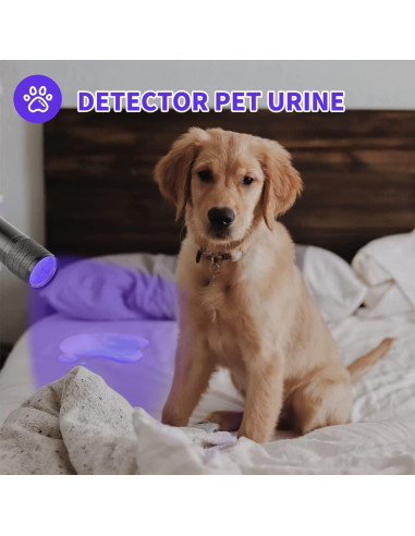 5 Linternas UV YIKOSAM 9 LED 395-400nm Portátiles para Mascotas