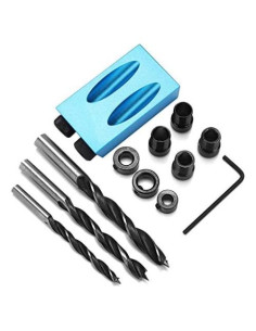 Kit Localizador de Agujeros Oblicuos Strnek 14 Piezas 15 Grados