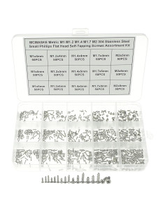 Kit de Tornillos Autoperforantes M1 M1.2 M1.4 M1.7 M2 Acero Inoxidable 750PCS