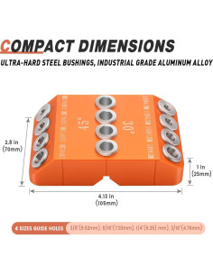 Guía de Taladro Multi Ángulo Neitra para Barandillas de Cable 2