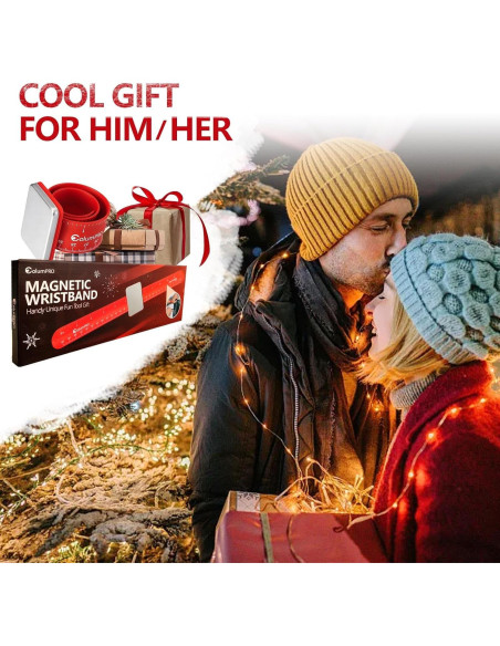 Pulsera Magnética ColumPRO para Tornillos y Clavos - Rojo