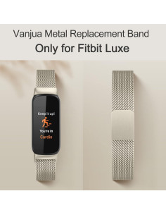 Banda de Metal Vanjua para Fitbit Luxe - Acero Inoxidable Ajustable 2