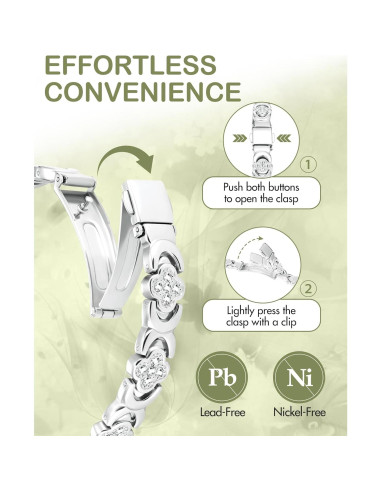 Pulsera Magnética de Cobre Feraco para Mujeres 99.99% Pura