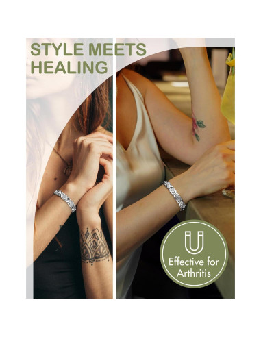 Pulsera Magnética de Cobre Feraco para Mujeres 99.99% Pura