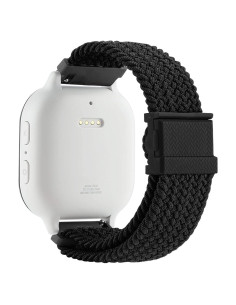 Correa de Reloj Trenzada Elástica Negro - Hebilla Magnética 20mm