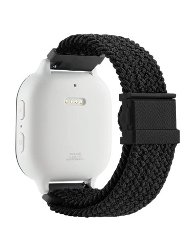 Correa de Reloj Trenzada Elástica Negro - Hebilla Magnética 20mm