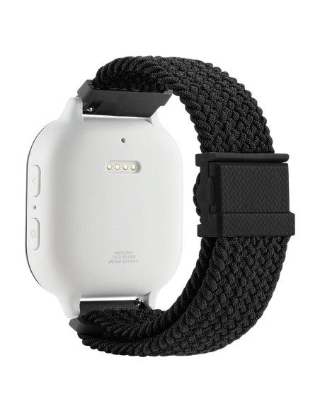 Correa de Reloj Trenzada Elástica Negro - Hebilla Magnética 20mm