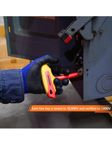 Juego de Llaves Hexagonales Aisladas Dynamic 6 Piezas 1,000V
