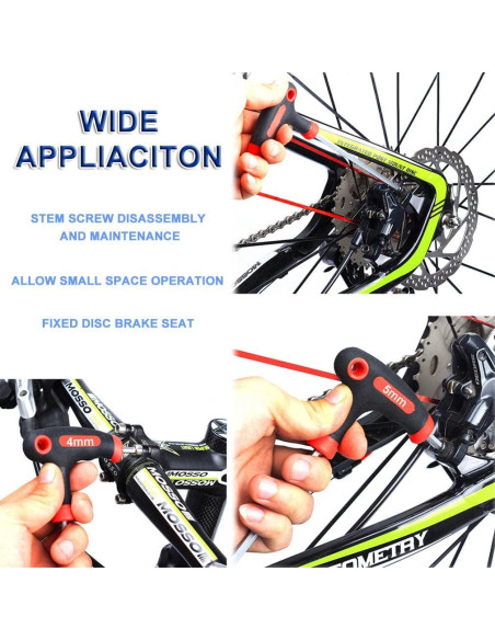 Juego de Llaves Allen Hexagonales COOLWHEEL 4/5/6mm T-Handle