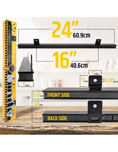 Soporte Magnético para Herramientas HMmagnets 60.96 cm - Alta Fuerza