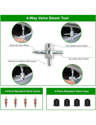 Kit de Reparación de Neumáticos HolaKit 22 Piezas Compacto