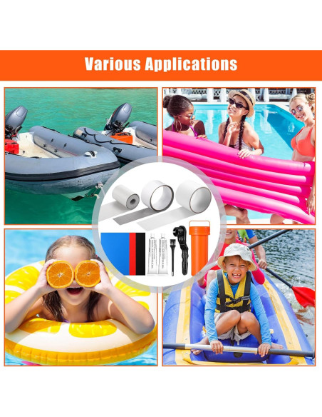 Kit de Reparación de Bote Inflable Gejoy MK4237 - 11 Piezas