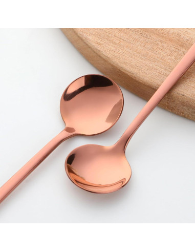 Juego de 8 Cucharas de Café TEHAHA Acero Inoxidable 13.5 cm