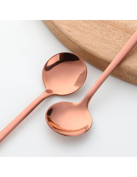 Juego de 8 Cucharas de Café TEHAHA Acero Inoxidable 13.5 cm