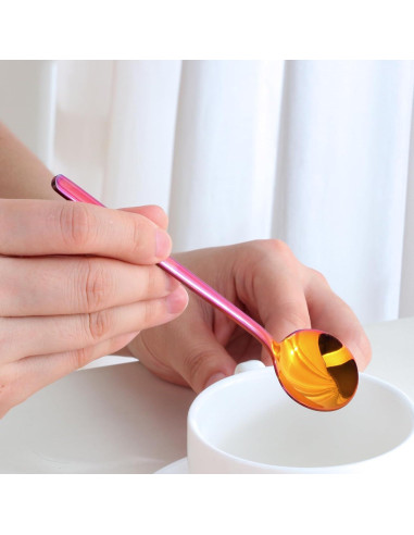 Juego de 8 Cucharas de Café TEHAHA Acero Inoxidable 13.5 cm