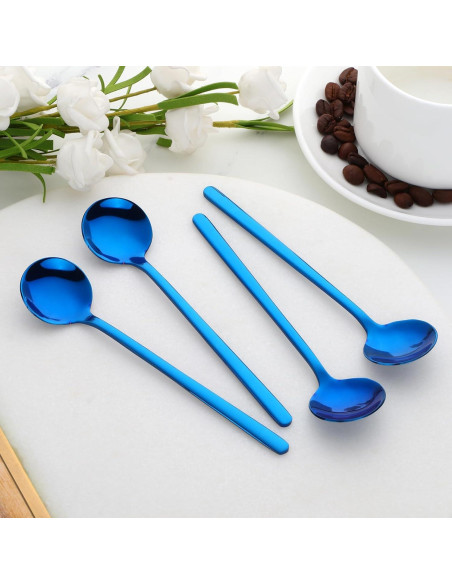 Juego de 8 Cucharas de Café TEHAHA Acero Inoxidable 13.5 cm