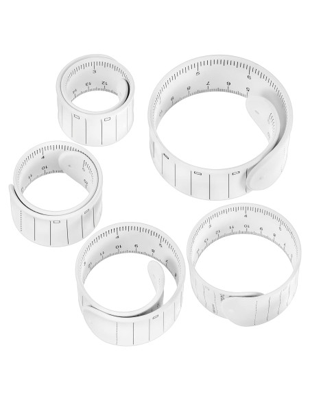 Pulsera de Silicona Chuangdi para Enfermeras - 5 Piezas Blanca