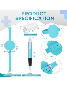 Banda de Reloj de Memo Geyee de Silicona Reutilizable 6 Pzas 2