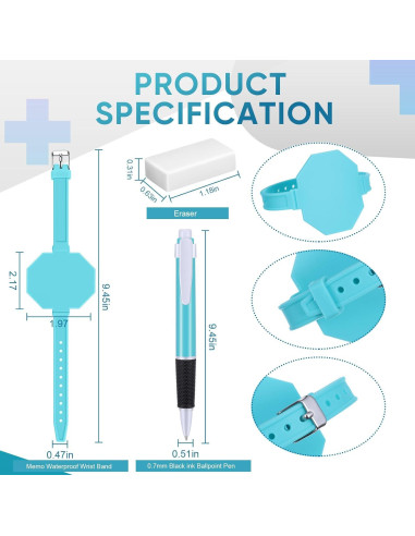Banda de Reloj de Memo Geyee de Silicona Reutilizable 6 Pzas