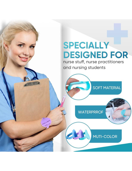 Banda de Reloj de Memo Geyee de Silicona Reutilizable 6 Pzas