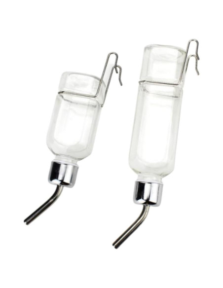 2 Botellas de Agua Sin Goteo para Mascotas WHZAZGW 7.6x5.1cm