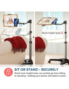 Soporte de Piso para Tableta LEVO G2 Essential Negro 2