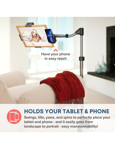 Soporte de Piso para Tableta LEVO G2 Essential Negro