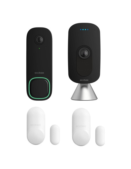 Paquete de Seguridad Ecobee: Cámara Timbre + Sensor Puertas