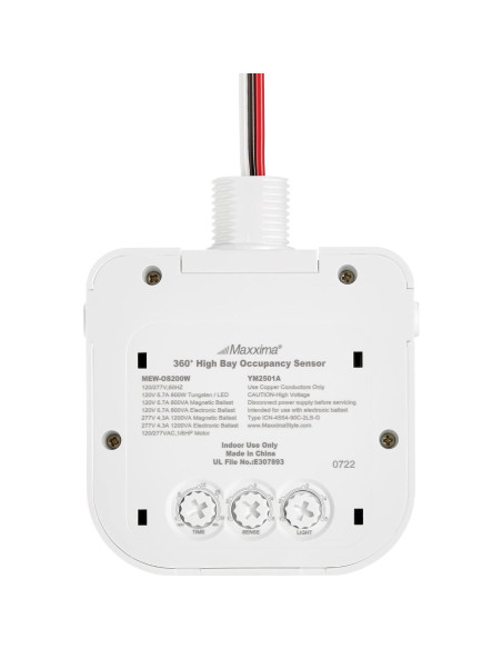 Sensor de Movimiento PIR Maxxima MEW-OS200W 360 9.14m