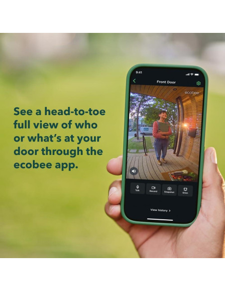 Paquete de Seguridad Ecobee: Cámara Timbre + Sensor Puertas