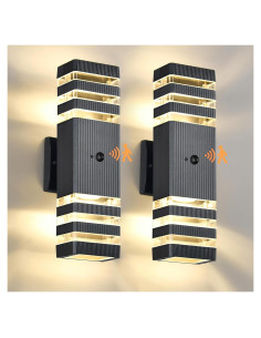 Luces de Pared Exteriores DASTOR con Sensor de Movimiento 3 Modos