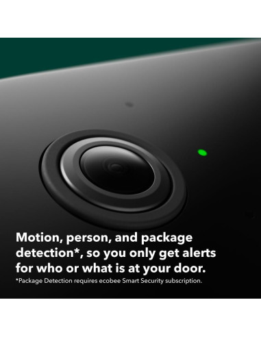 Paquete de Seguridad Ecobee: Cámara Timbre + Sensor Puertas