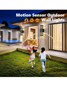 Luces de Pared Exteriores DASTOR con Sensor de Movimiento 3 Modos 2