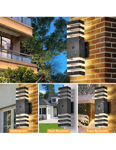 Luces de Pared Exteriores DASTOR con Sensor de Movimiento 3 Modos