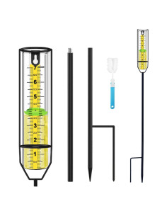 Pluviómetro Exterior OUISJYER Amarillo 71.88 cm Irrompible